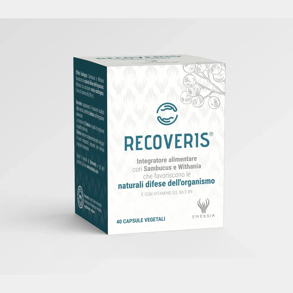 Confezione di Recoveris, integratore Eneksia