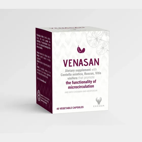 Confezione di Venasan, integratore Eneksia
